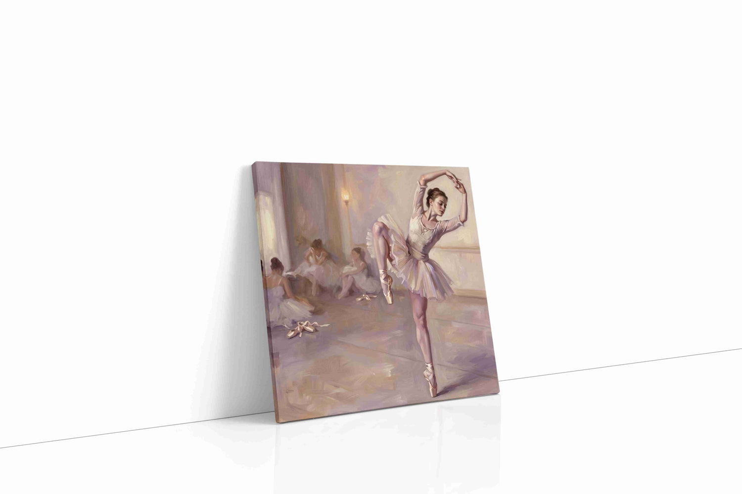 Backstage Rose Reverie dancing canvas print, gallery-wrapped, ready to hang
