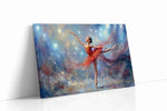 Celestial Arabesque dancing canvas print, gallery-wrapped, ready to hang