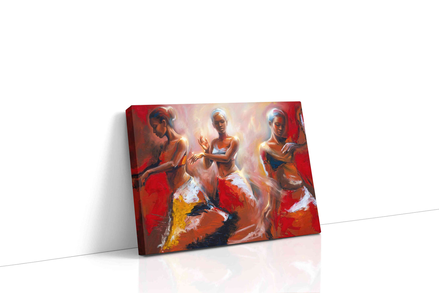 Embers of the Ballet dancing canvas print, gallery-wrapped, ready to hang