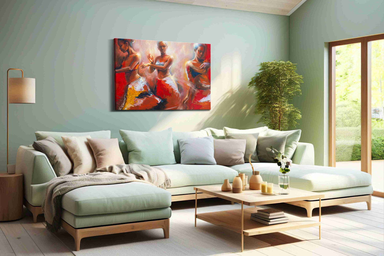 Embers of the Ballet - Dance Wall Art, Ballet Canvas Print, Dance Studio Decor