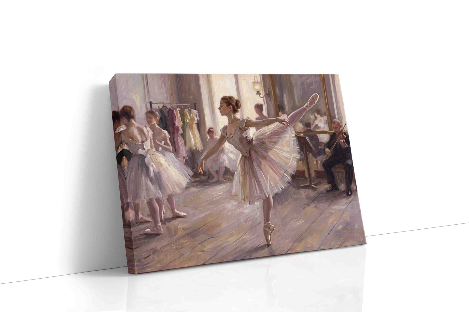 Whispers Before the Ovation dancing canvas print, gallery-wrapped, ready to hang