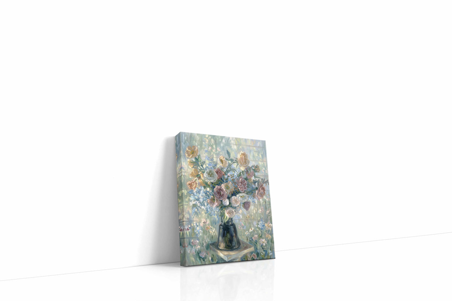 Whisperlight Garden Bouquet - Floral Canvas Print, Botanical Wall Art, Flower Canvas Art