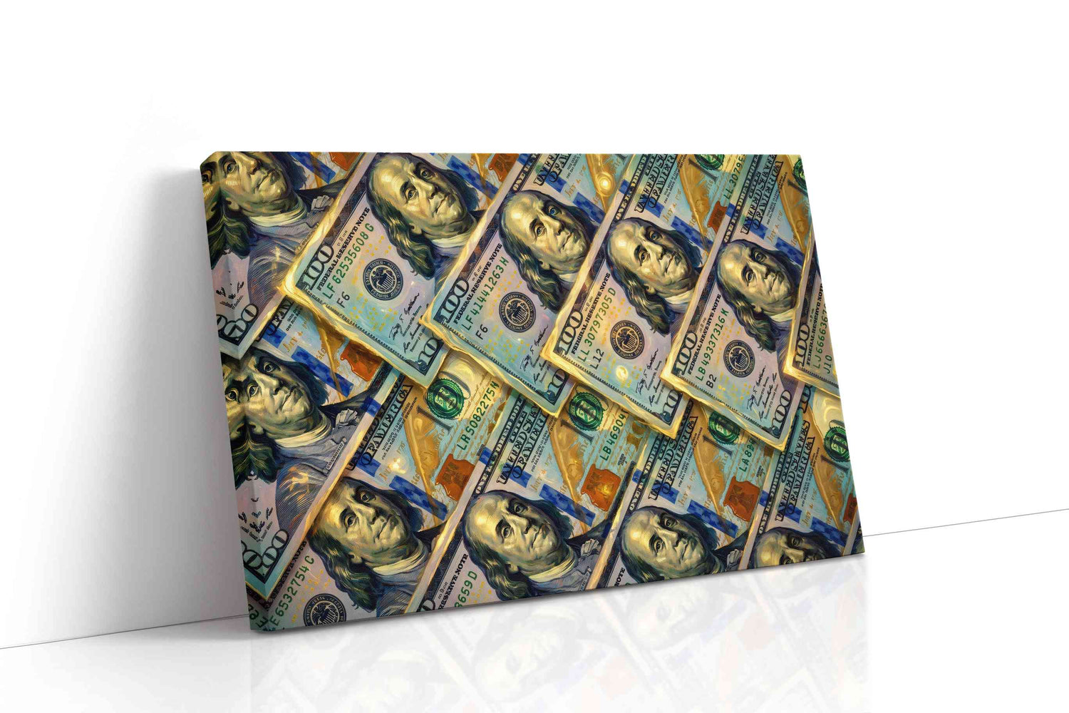 Gilded Hundred Reverie fortune canvas print, gallery-wrapped, ready to hang