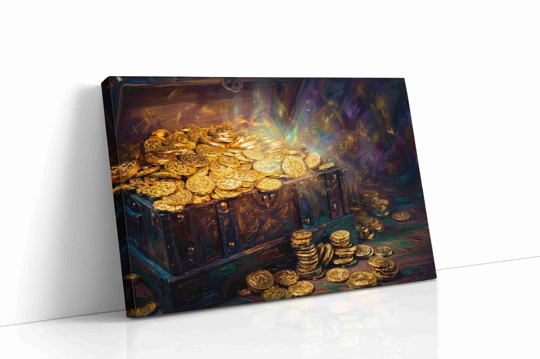 Treasure of the Violet Vault fortune canvas print gallery-wrapped landscape canvas studio shot