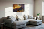 Treasure of the Violet Vault fortune canvas print, displayed in a living room