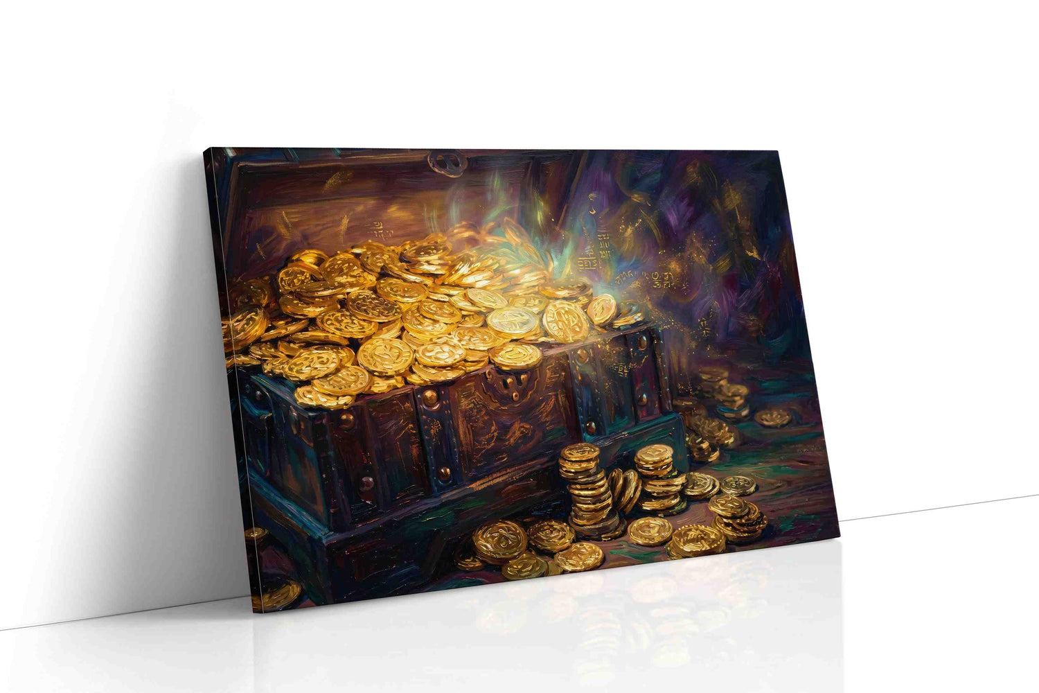 Treasure of the Violet Vault fortune canvas print, gallery-wrapped, ready to hang