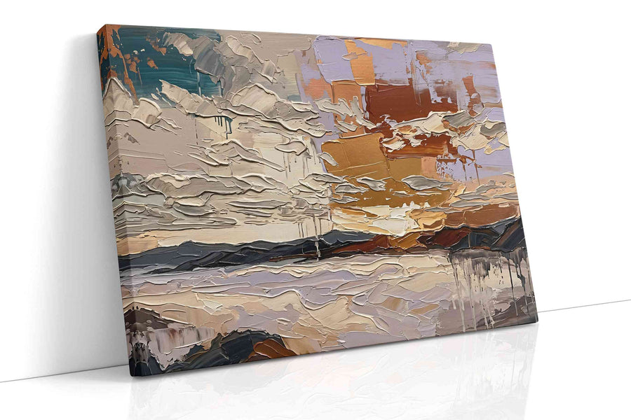 Copper Horizon Reverie - Landscape Canvas Print, Scenic Wall Art, Nature Canvas Art