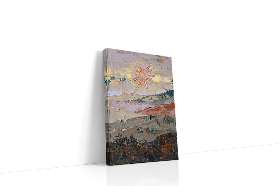 Gilded Solstice Break landscape canvas print gallery-wrapped portrait canvas studio shot