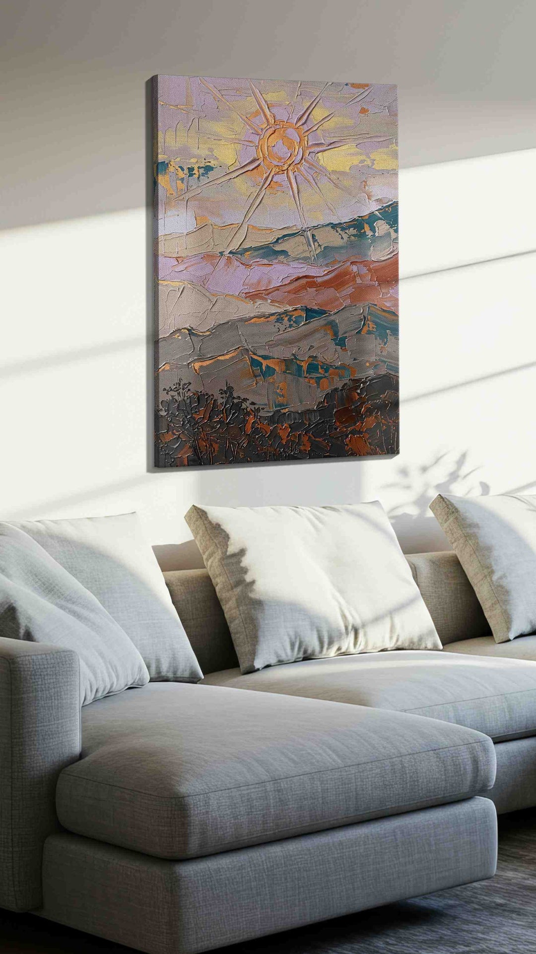 Gilded Solstice Break - Landscape Canvas Print, Scenic Wall Art, Nature Canvas Art