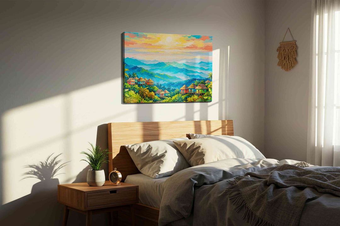 Sunlit Echoes of the Tropics - Landscape Canvas Print, Scenic Wall Art, Nature Canvas Art
