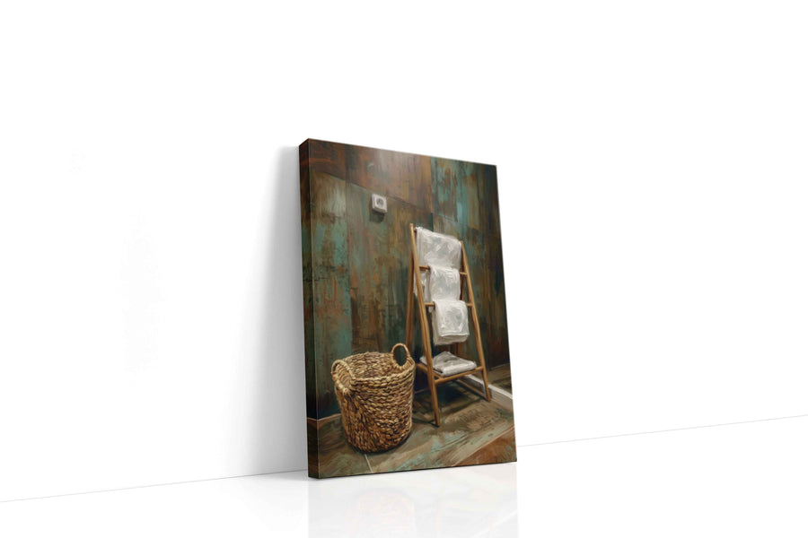 Patina Bath Reverie minimalist canvas print gallery-wrapped portrait canvas studio shot