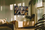 Gilded Chaos Sonata modern canvas print, on wall, lifestyle preview