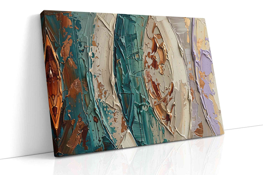 Gilded Tides of Silence - Modern Wall Art, Contemporary Canvas Print, Minimalist Decor
