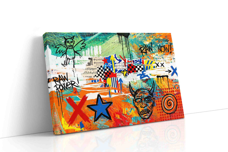 Run Now, Devil's Carnival modern canvas print gallery-wrapped landscape canvas studio shot