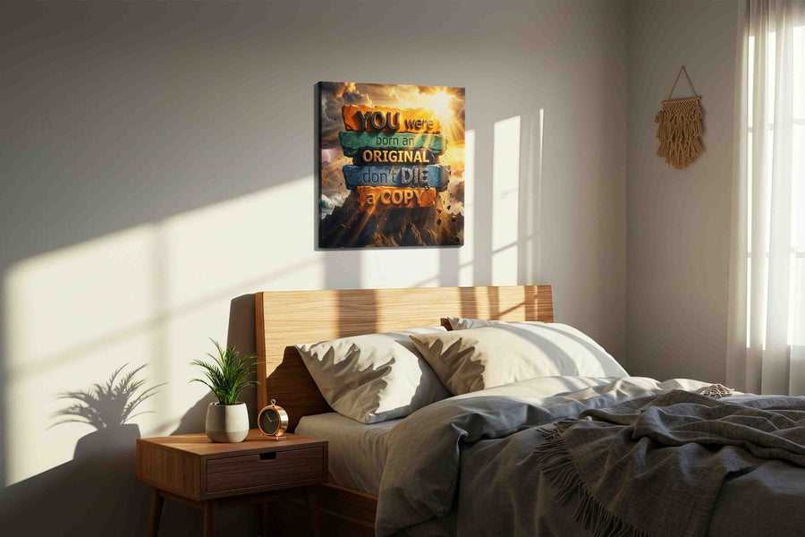 Forged for the Summit - Motivational Wall Art, Inspirational Canvas Print, Office Decor
