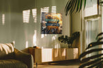 Forged for the Summit motivational canvas print in a contemporary interior mockup