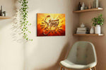 Stay Gold Radiance motivational canvas print, displayed in a living room