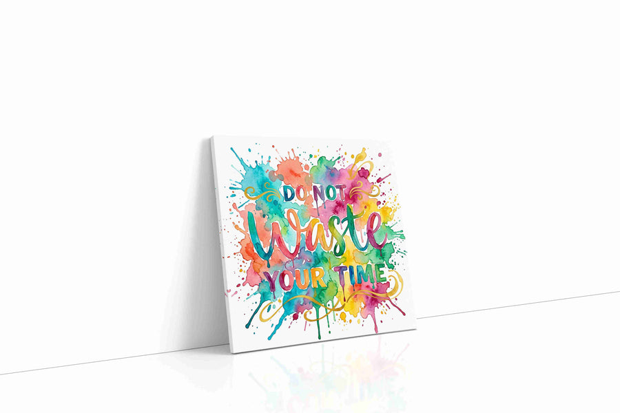 Vivid Grace in Color motivational canvas print, gallery-wrapped, ready to hang