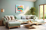 Wish in Watercolor - Motivational Wall Art, Inspirational Canvas Print, Office Decor