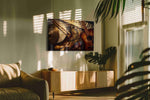 Gilded Rhythm Reverie music canvas print, on wall, lifestyle preview
