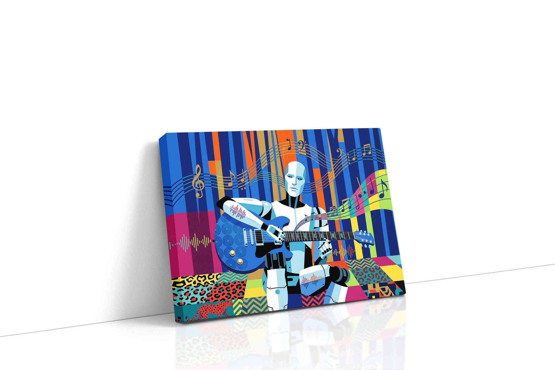 Neon Serenade of Tomorrow music canvas print, gallery-wrapped, ready to hang