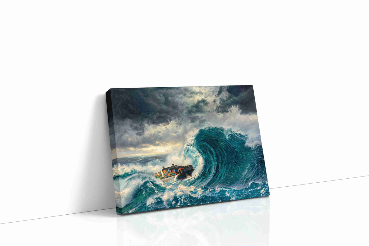 Leviathan Trade Winds ocean canvas print gallery-wrapped landscape canvas studio shot