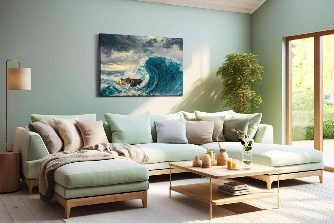 Leviathan Trade Winds - Coastal Wall Art, Ocean Canvas Print, Beach House Decor