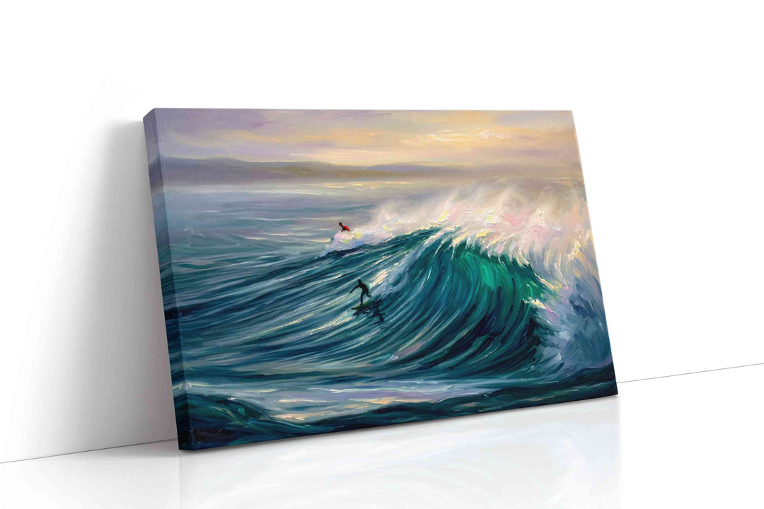 Opaline Breaker - Coastal Wall Art, Ocean Canvas Print, Beach House Decor