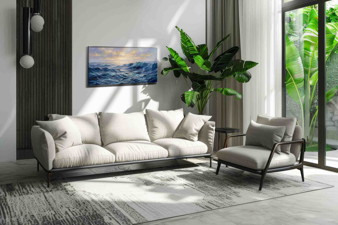 Where Dawn Meets the Tides - Coastal Wall Art, Ocean Canvas Print, Beach House Decor