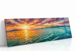 Where Fire Meets Tide ocean canvas print gallery-wrapped landscape canvas studio shot