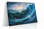 Where Tempests Swallow Light ocean canvas print, gallery-wrapped, ready to hang