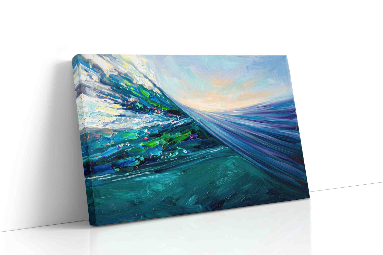 Where the Tide Becomes Light - Coastal Wall Art, Ocean Canvas Print, Beach House Decor