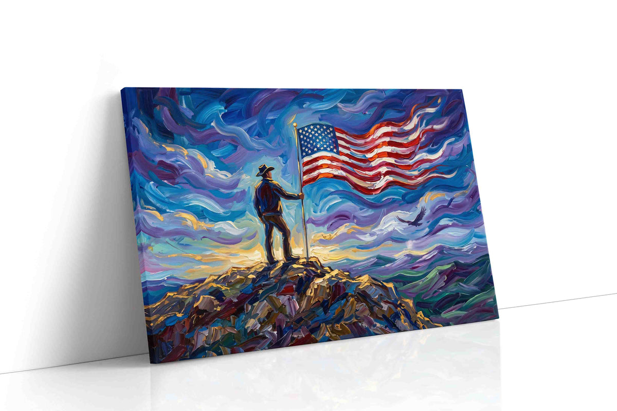 Liberty in the Tempest patriotic canvas print, gallery-wrapped, ready to hang