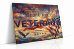Stars Over Silent Valor - Patriotic Wall Art, American Flag Canvas, USA Decor