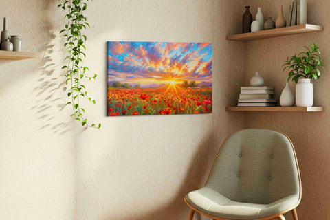 Ember Sky Over Poppies II