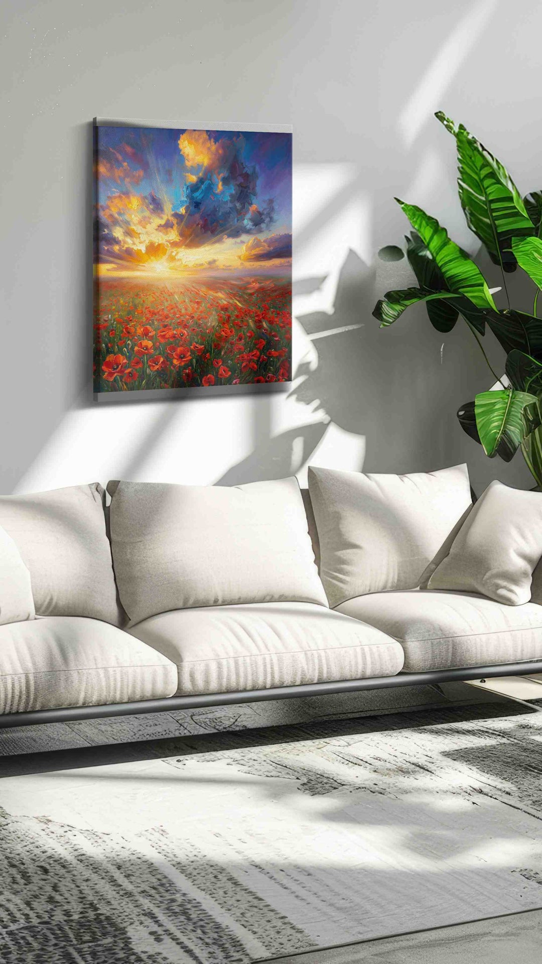 Emberlight Poppy Reverie - Poppy Wall Art, Floral Canvas Print, Flower Decor
