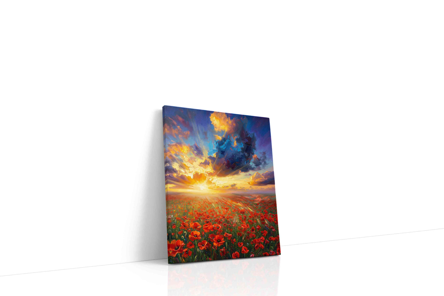 Emberlight Poppy Reverie poppies canvas print, gallery-wrapped, ready to hang