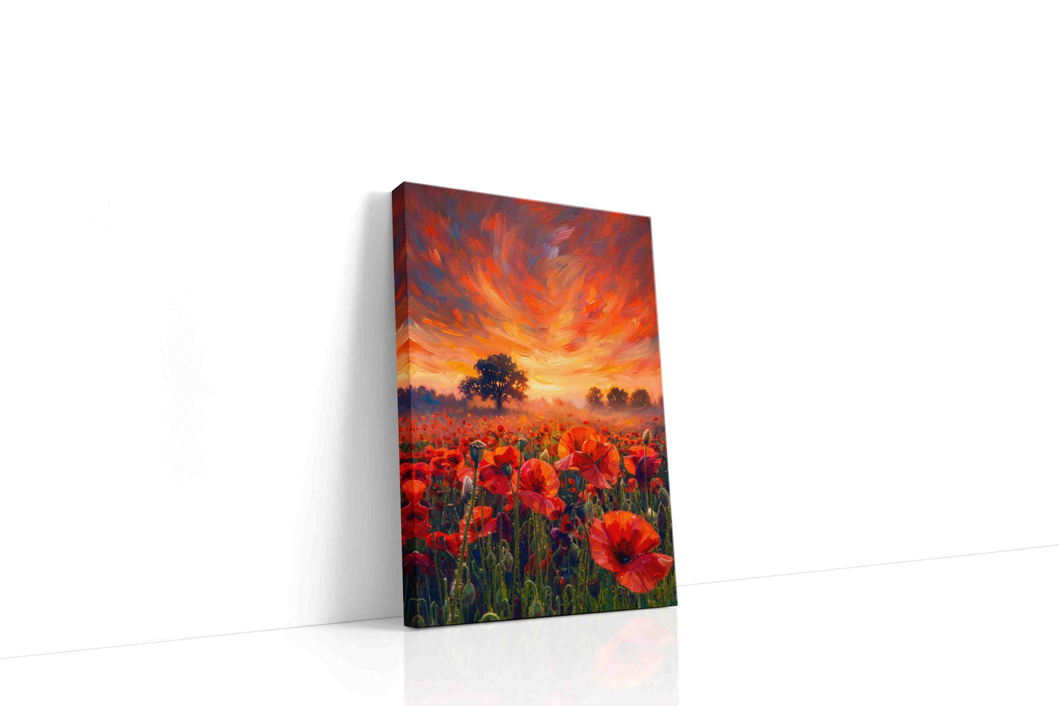 Emberwind Poppy Reverie poppies canvas print, gallery-wrapped, ready to hang