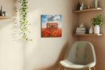 Stormlight Over Poppy House poppies canvas print, hanging on wall — view 2