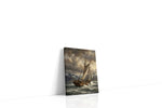 Tempest Over Silent Fjords sailing canvas print gallery-wrapped portrait canvas studio shot