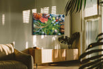 Game Day Kaleidoscope sports canvas print, on wall, lifestyle preview