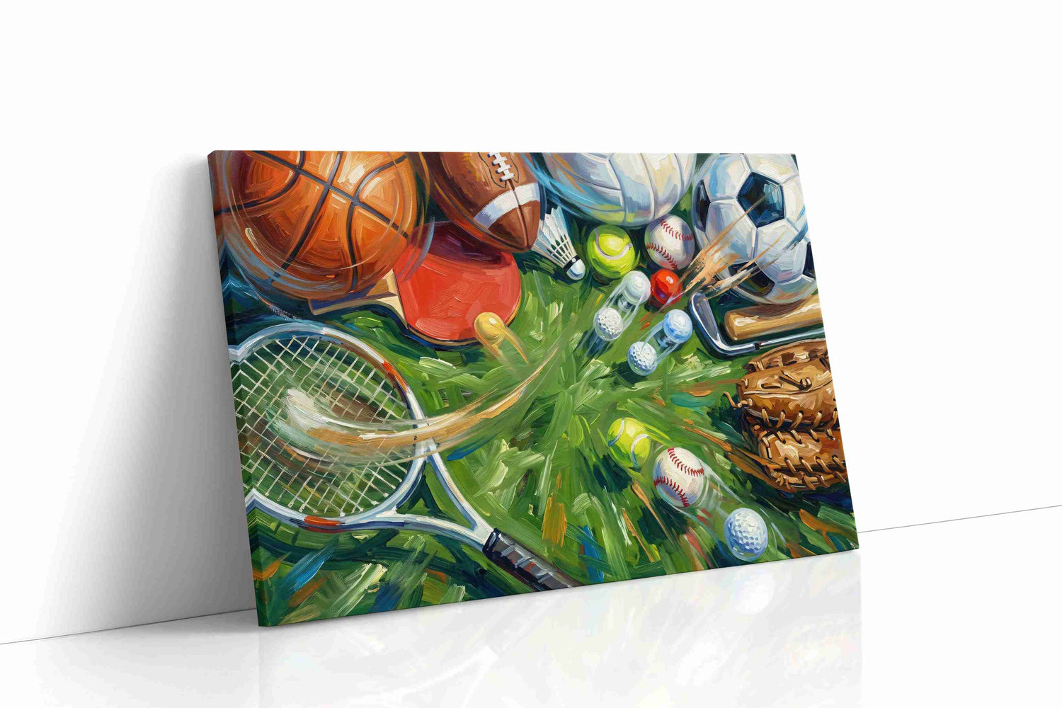 Game Day Kaleidoscope sports canvas print, gallery-wrapped, ready to hang