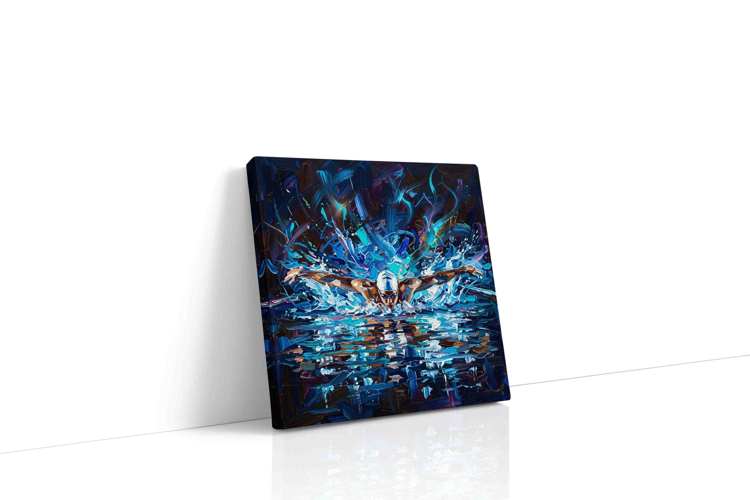 Midnight Surge Ascendant sports canvas print, gallery-wrapped, ready to hang