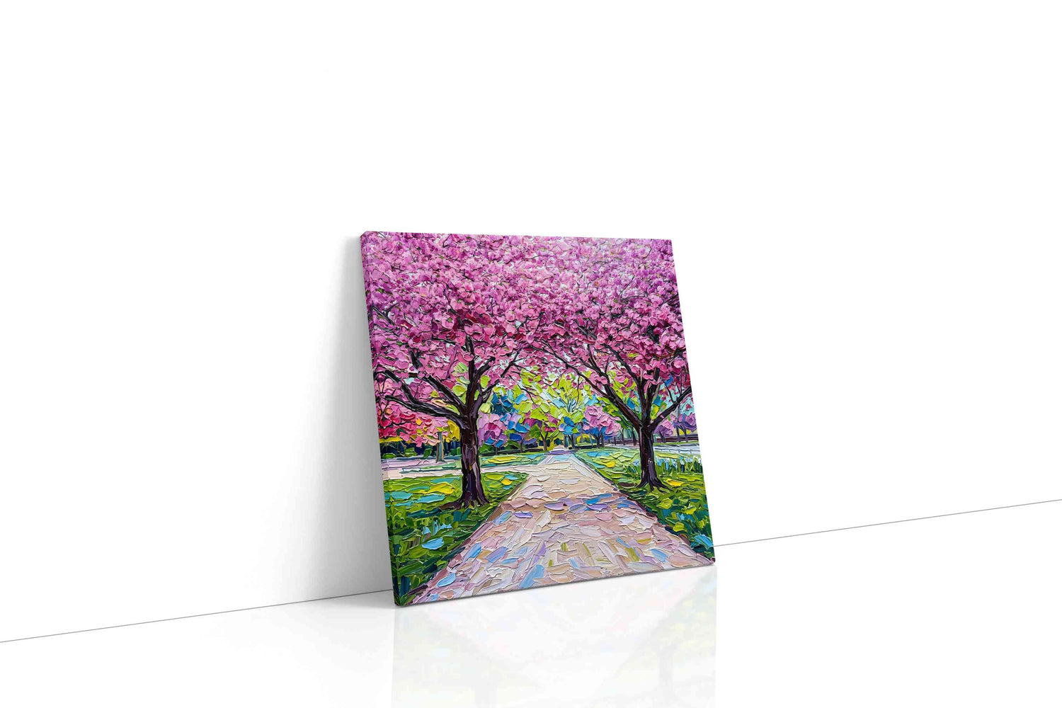 Blossom Canopy Reverie spring canvas print, gallery-wrapped, ready to hang