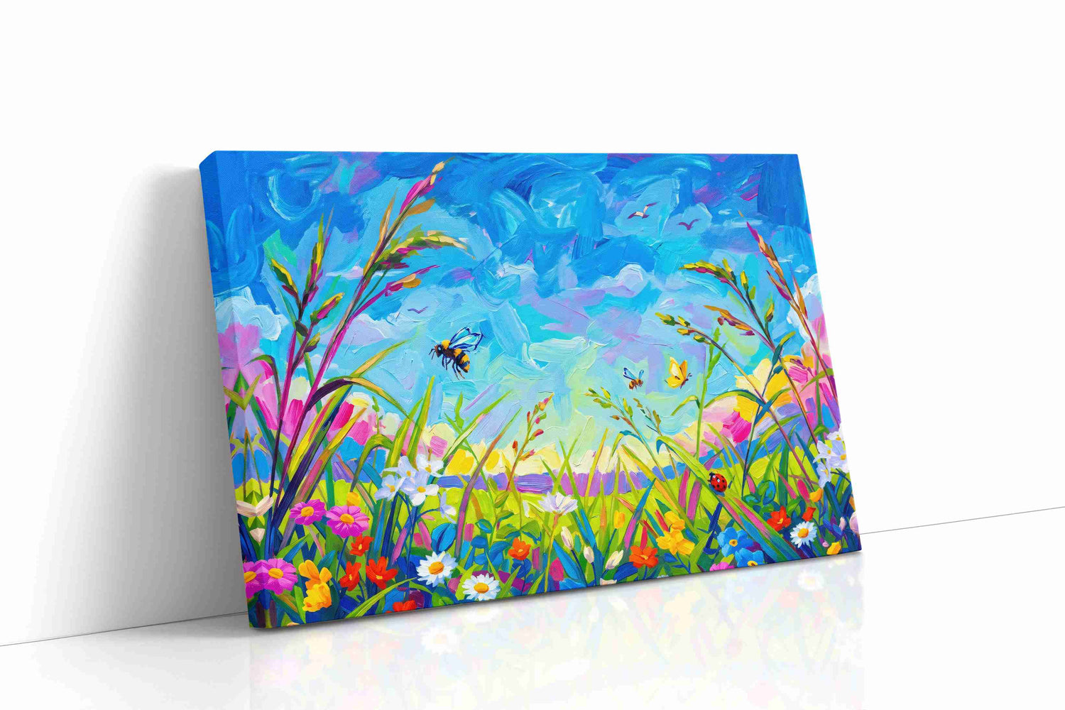 Skydance in Bloom spring canvas print, gallery-wrapped, ready to hang