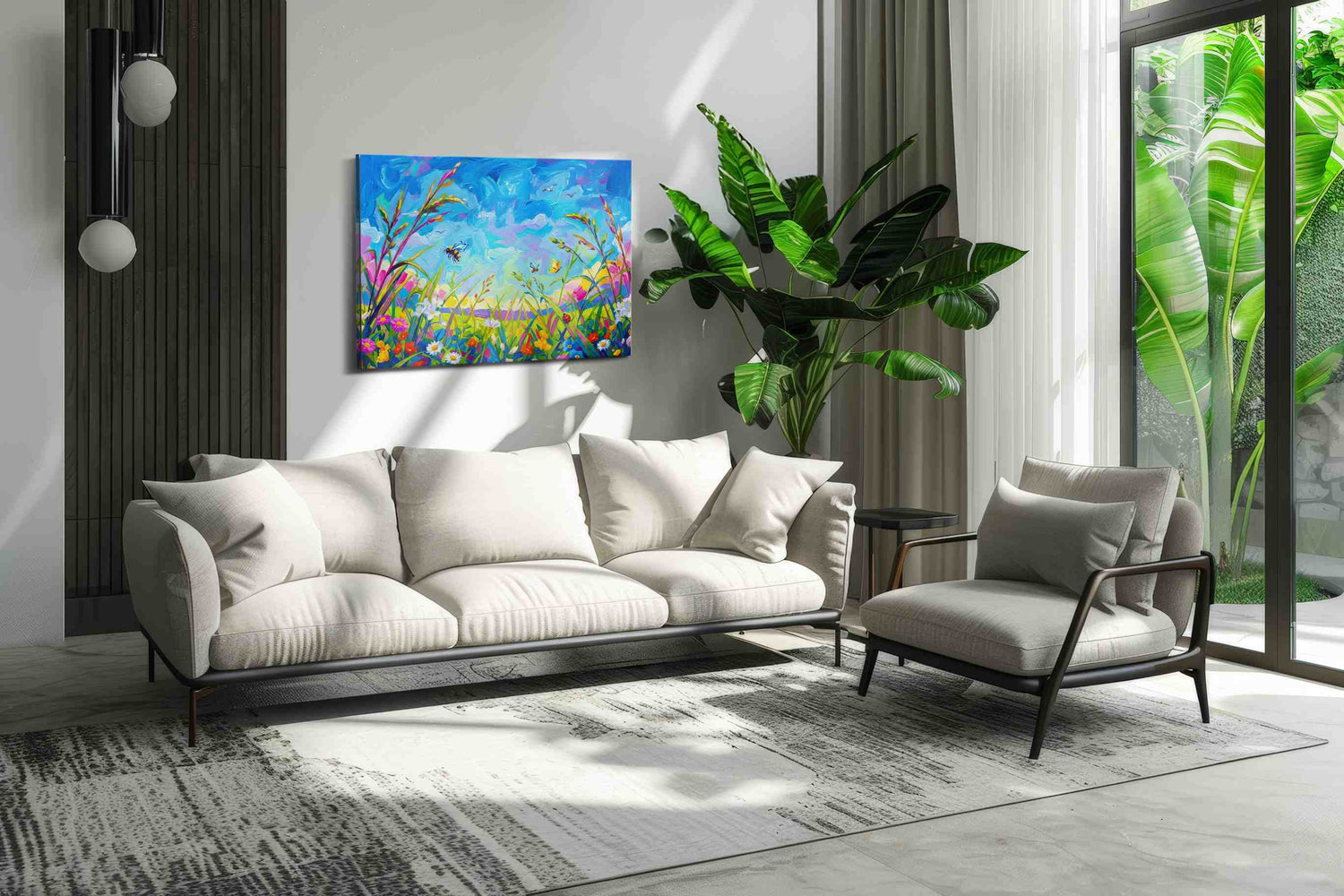 Skydance in Bloom - Spring Wall Art, Seasonal Canvas Print, Fresh Decor