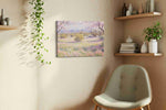 Sonoran Blossom Reverie spring canvas print styled in a living room