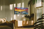 Ember Tide Reverie IV summer canvas print, on wall, lifestyle preview