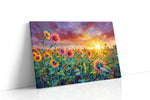 Solar Bloom Rhapsody sunflowers canvas print, gallery-wrapped, ready to hang
