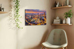 Twilight Over Ankara’s Heart urban canvas print, hanging on wall — view 3